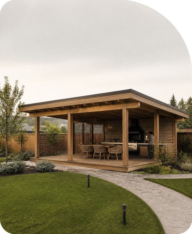 Открытая беседка под ключ в Донецке по цене от 93058 р. | РадиДОМА-Днк